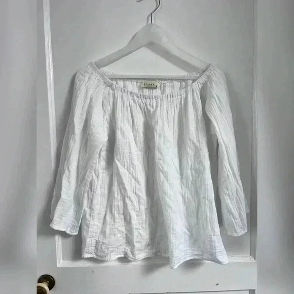 Stark X Gauze Off The Shoulder White Blouse Size XS - Picture 1 of 4